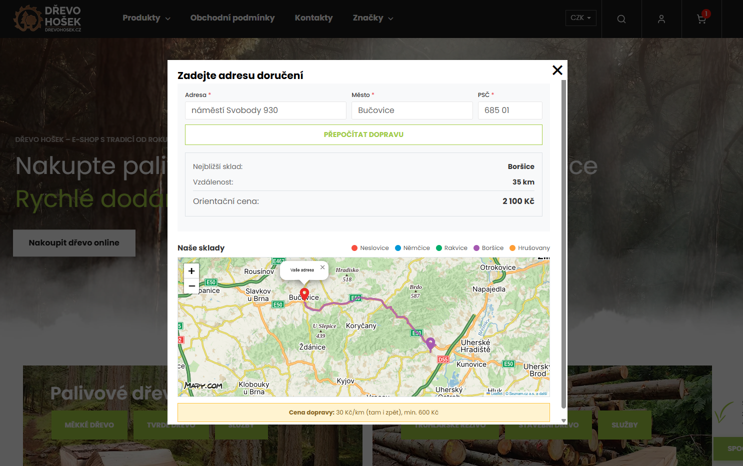 Modul výpočtu dopravy