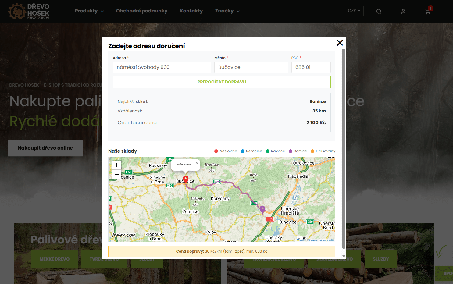 Modul výpočtu dopravy
