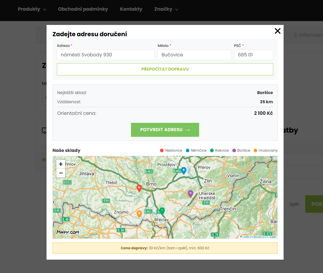 Modul výpočtu dopravy - obrázek 2